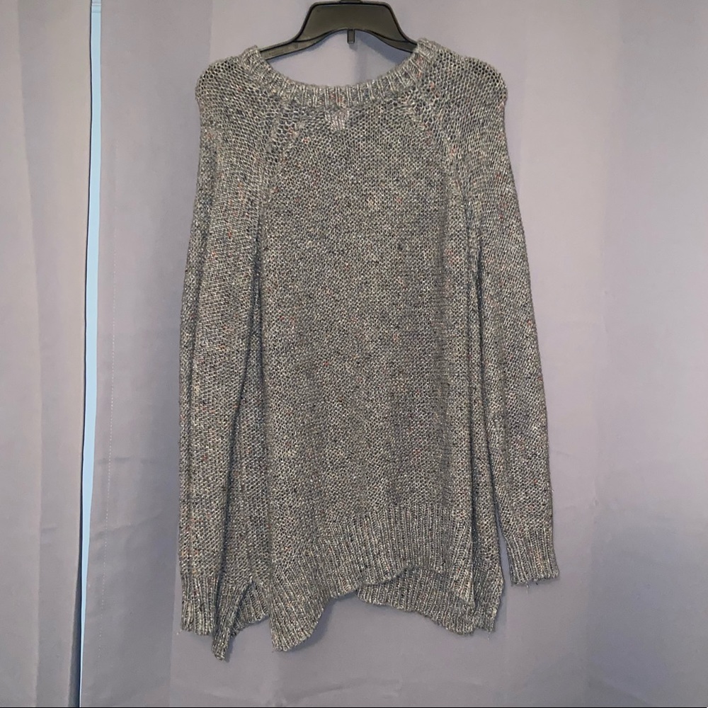 Gray sweater with sparkles